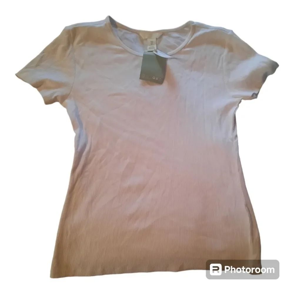 H&M Basics Ribbed Knit TSHIRT